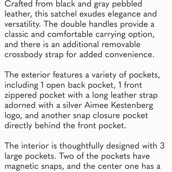 Aimee Kestenberg Crossbody/Satchel excellent condition - supple soft leather - Picture 3 of 16